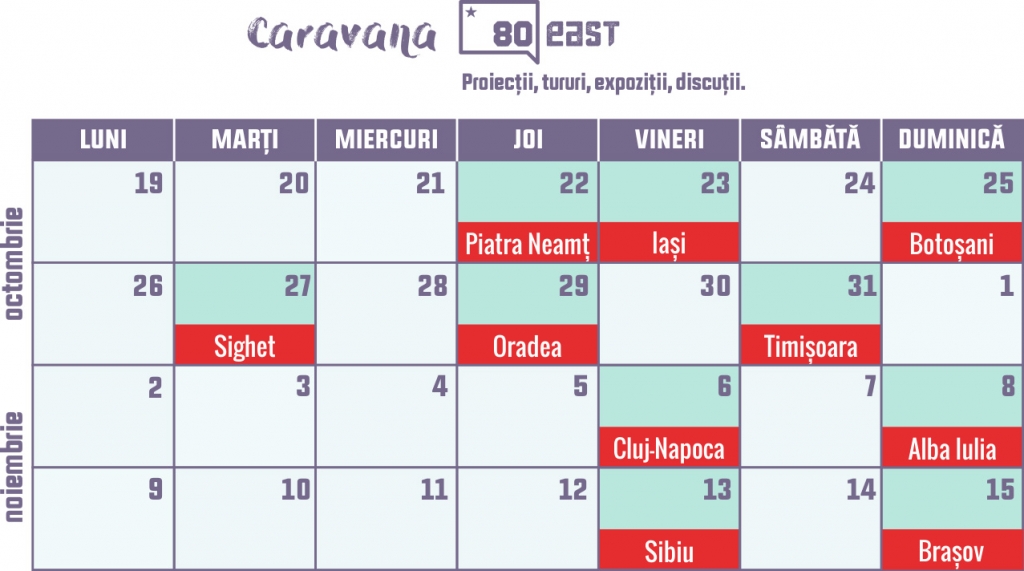 Calendar caravană